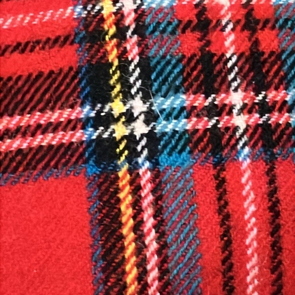 Vintage wool plaid and corduroy reversible lace up vest handmade 1960s vintage - Picture 8 of 8